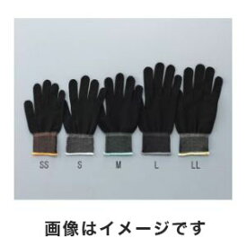 【アズワン AS ONE】アズワン AP アズピュアインナー手袋ブラック オーバーロック・ポリエステル製 M 10双入 3-7380-03