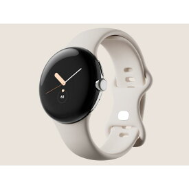 Pixel Watch (Wi-Fi Polished Silver ステンレス ケース/Chalk アクティブ バンド)/Google