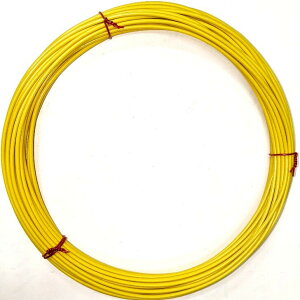 0.8 φ 単線 黄色【10m】HPVC 耐熱性通信機器用ビニール電線 10m巻販売 solid wire