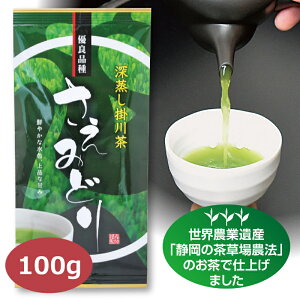 【優良品種 さえみどり 80g入り】 緑茶 茶葉 濃い 煎茶 お茶 美味しい 深蒸し茶 日本茶 ギフト 掛川茶 健康茶 静岡茶