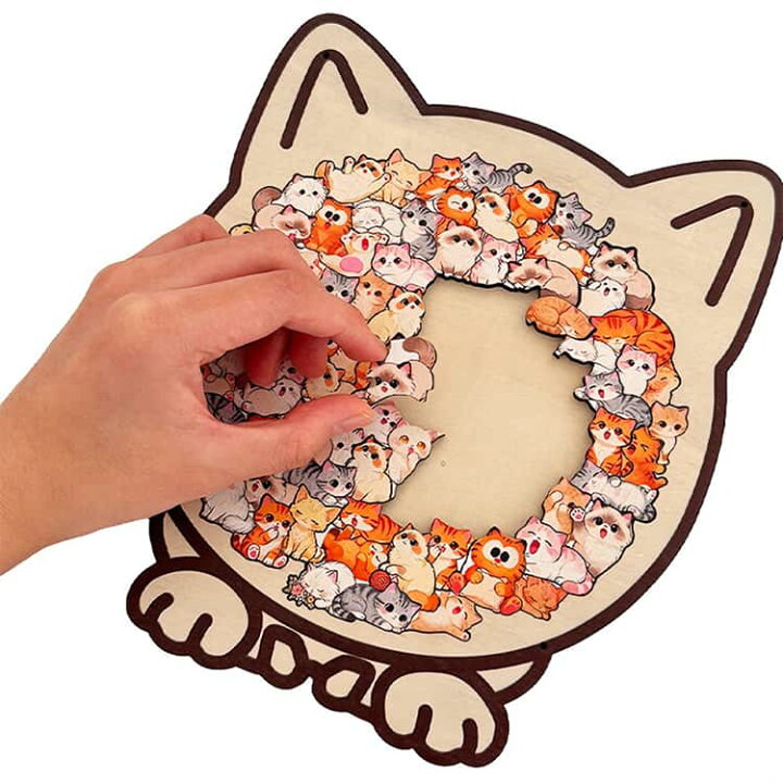 楽天市場】パズル 型はめパズル ジグソーパズル くま 木製パズル ねこ 