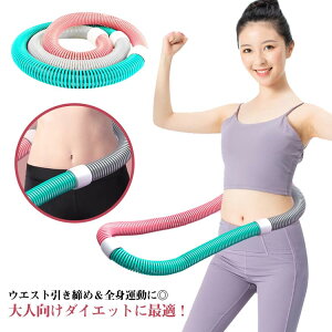 フラフープ ダイエット 大人用 ダイエット器具 重たいフラフープ ソフト ソフトスプリングフラフープ エクササイズグッズ コンパクト 大人 重い 有酸素運動 ウエスト 背中 脚 胸 低騒音 健