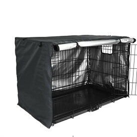 犬用 ケージカバー 犬猫用 防音 犬 ペット 屋内 屋外 犬小屋 ペットサークルカバー 風よけ 日よけ 雨よけ 犬用ケージカバー 収 折りたたみ 取り付け簡単