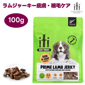 スリーイレブン iti イティ トリーツ おやつ ラムジャーキー 皮膚・被毛ケア 100g 1袋 犬 餌 ヘルスケア 小型犬 無添加 グレインフリー 穀物不使用