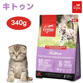 ORIJIN オリジン キトゥン 340g キャットフード 猫 子猫 仔猫 餌 無添加 グレインフリー 保存剤不使用 肉食 カナダ産