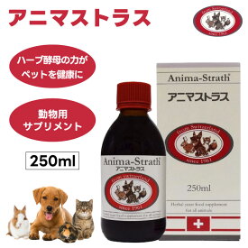 日本ビーエフ アニマストラス 250ml リキッド 液体 動物用 サプリメント 犬 猫 うさぎ モルモット 小動物 鳥 インコ オウム 文鳥 ビオストラス ハーブ酵母 栄養バランス 免疫力 抵抗力 夏バテ 整腸 うんち 毛艶 耳 指間 酵素