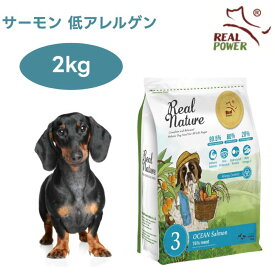 リアルネイチャー NO.3 オーシャンサーモン 低アレルゲン 2kg ドッグフード 犬 餌 Real Nature