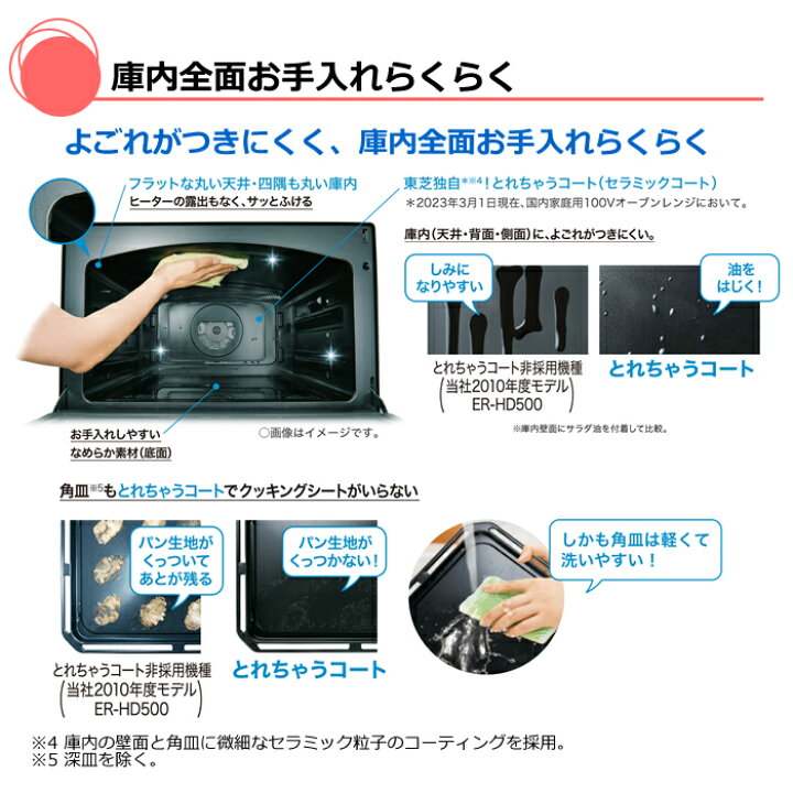 楽天市場】東芝 オーブンレンジ 石窯ドーム 過熱水蒸気 30L ER-YD3000 