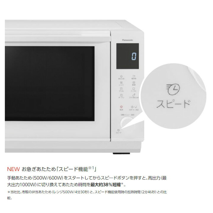 楽天市場】パナソニック 26L オーブンレンジ ビストロ NE-BS5B-W 