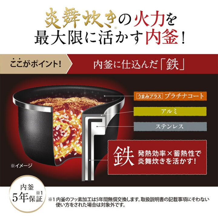 楽天市場】【即納】【アメトーク 家電芸人で紹介！】象印 5.5合炊き 