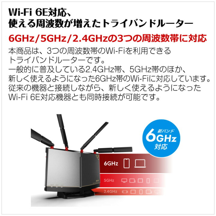 楽天市場】バッファロー Wi-Fiルーター Wi-Fi6E 6GHz対応 無線LAN 