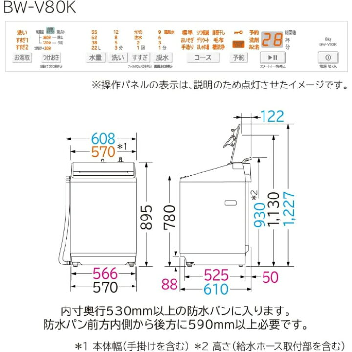 楽天市場】【即納】日立 全自動洗濯機 8kg ビートウォッシュ 衣類 