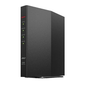 バッファロー バッファロー Wi-Fi 6 対応ルーターエントリーモデル 1201+300Mbps 11ax WSR-1500AX2S-BK ブラック BUFFALO【送料無料】【KK9N0D18P】