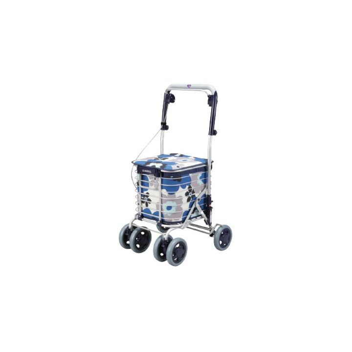 楽天市場】シルバーカー スワレル ショッピングカート AS-0275-NVBL 花 