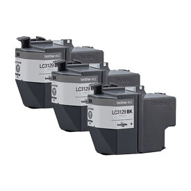 【3個セット】ブラザー brother 純正 インクカートリッジ 黒 ブラック LC3129BK 3個セット LC3129BK-3SET【送料無料】【KK9N0D18P】
