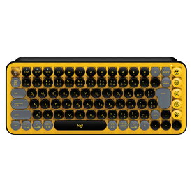 【当店対象！エントリーでP4倍！4月27日09:59迄】ロジクール POP KEYS メカニカル ワイヤレス キーボード Mechanical Wireless Keyboard タクタイル 茶軸 日本語 K730YL イエロー【送料無料】【KK9N0D18P】