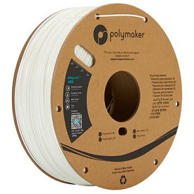 【当店対象！エントリーでP4倍！4月27日09:59迄】Polymaker PolyLite ABS フィラメント (1.75mm, 1kg) White ホワイト 3Dプリンター用 PE01002 ポリメーカー【送料無料】【KK9N0D18P】