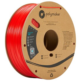 【当店対象！エントリーでP4倍！4月27日09:59迄】Polymaker PolyLite ABS フィラメント (1.75mm, 1kg) Red レッド 3Dプリンター用 PE01004 ポリメーカー【送料無料】【KK9N0D18P】