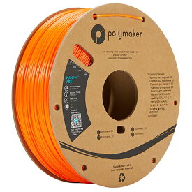 【当店対象！エントリーでP4倍！4月27日09:59迄】Polymaker PolyLite ABS フィラメント (1.75mm, 1kg) Orange オレンジ 3Dプリンター用 PE01009 ポリメーカー【送料無料】【KK9N0D18P】