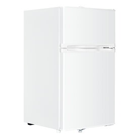 マクスゼン 85L 2ドア冷凍冷蔵庫 右開きJR085HM01WH ホワイト 一人暮らし 新生活 小型 冷蔵庫 2ドア maxzen【送料無料】【KK9N0D18P】