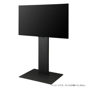 テレビ台 ハイタイプ 32〜60v対応 WALLインテリアテレビスタンド V2 CASTER WLTVN6-SB サテンブラック 黒 マストバイ テレビスタンド TVスタンド キャスター付き フラットベース 自立型 背面収納 コ