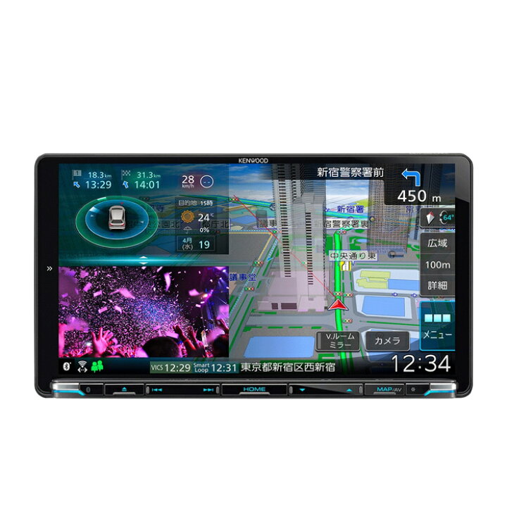 楽天市場】ケンウッド MDV-M910HDL カーナビ 彩速ナビ 9V型モデル 