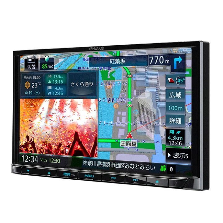 楽天市場】ケンウッド カーナビ 7V型 180mmモデル 彩速ナビ 地デジ 