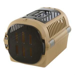 リッチェル ペットキャリー Mサイズ ダブルドア キャンピングキャリーファイン ダブルドア M R-4945680562058 ブラウン 超小型犬・小型犬・猫用 ハードタイプ お出かけ 移動 外出 通院【送料無料