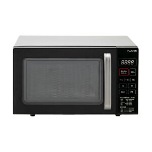 マクスゼン 18L 電子レンジ ヘルツフリー フラット 家庭用マイコン式 JM18GZ01BK ブラック 単機能電子レンジ 東日本 西日本 小型 一人暮らし コンパクト あたため ブラック 50hz/60hz共通【送料無
