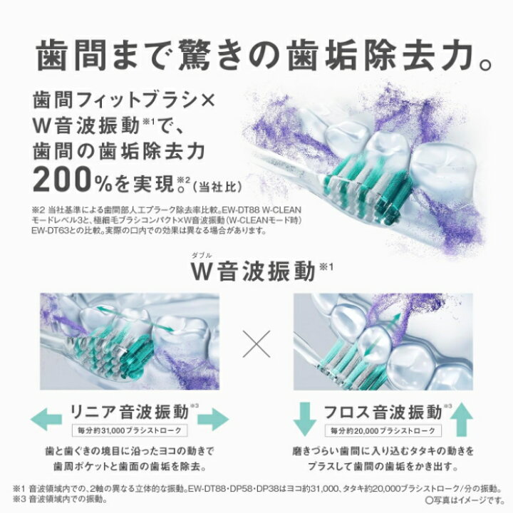 楽天市場】【即納】パナソニック 電動歯ブラシ ドルツプレミアム W音波 