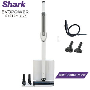 �V���[�N �|���@ �R�[�h���X�X�e�B�b�N�N���[�i�[ Shark EVOPOWER SYSTEM STD+ �����S�~���W�h�b�N�t�� �u���V2�� + �v���V�W�����_�X�^�[�Z�b�g CS152JAE �z���C�g �}���`�t���A�Ή� �X�^���_�[�h��