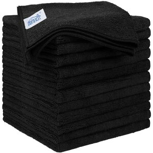 HOMEXCEL }CNt@Co[NX  12 z N[jONX  ĝĉ R[eBO bNX zCȂǗp ԃ^I 32×32cm (ubN) Towel for Cars