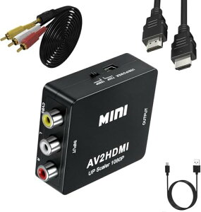 RCA to HDMI ϊRo[^[ AV to hdmi ϊ SASADA R|Wbg hdmi ϊ gQ[@iXB00XAPS1APS2ASNESAWiiAN64jrfIR[_[(DVDAVCRAVHS)Ȃ3F[q hdmi ϊRo[^[