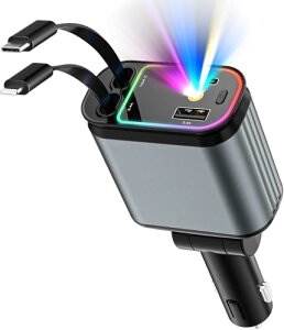 yRGBōʂ鐯V!!!z4 in 1 VK[\Pbg  [d 莮[dP[u 4䓯}[ Type-C66W/Lightning 20W 2{ 180°] J[Cg ΉiPhone 5-16, Galaxy S22/S21 UItra, Xperia, iPad, AQUOS