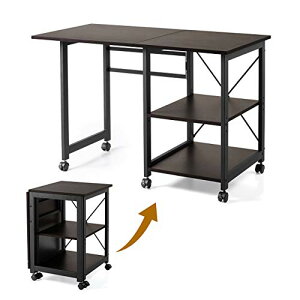 T_CNg ܂肽݃fXN Ƒ LX^[t 107×s55cm ω׏d40kg [It I3iK uE 100-DESKN006M