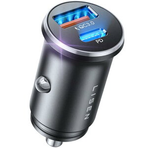 LISEN ŋRXp VK[\Pbg usb-c 36W [\Pbg usb C+A|[gJ[`[W[ ^Cvc őPD36WQC18W 12V-24V VK[\Pbg }[d  [d J[pi iPhone16 Pro Max Plus iPad Android Sa