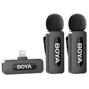BOYA BY-V2 CXs}CN360°S w}CN[d 9.5gy RpNgyA 100[gM 9ԘA쓮 v {iI ^ iOS[ iPad/iPhone11/12/13/14p YouTube/T