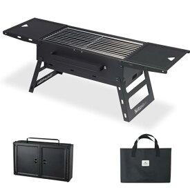 Naturehike直営店 バーベキューコンロ 折りたたみ 組み立て不要 キャンプ アウトドア 引き出し式 持ち運び便利 収納袋付き