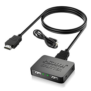 OULEKE HDMI z 12o [2025ǌ^Ez] 2 o 4K z@ 2|[gFULL HD 1080P 3D Xvb^[ ڑȒP PS5/Xbox/fire tv stick/HDTV/DVD/PCȂǕLΉ (1.5MHDMIP[u&USBdP[