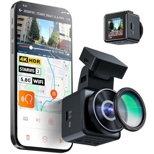 VANTRUE hCuR[_[ 4K UHD 800f STARVIS 2 IMX678 ^ hR WiFit HDR/GPS Î@\ io[F 24ԒԊĎ 158°Lp  ㉺]@\ _bV{[ht