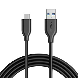 Anker USB Type C P[u PowerLine USB-C & USB-A 3.0 P[u iPhone 16 / 15 / Oculus link/Xperia/Galaxy/LG/iPad Pro MacBook ̑ Android Oculus Quest  USB-C@Ή 1.8m ubN