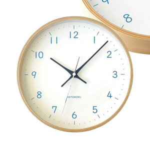 KATOMOKU plywood clock 22 Cgu[ km-121LBRC |v Abj a25.2cm (dgv)