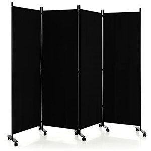 COSTWAY Ԏd؂ p[e[V LX^[t ܂肽 cm z^Cv  XN[ ډB ՗  ItBX  NjbN (225cm-black)