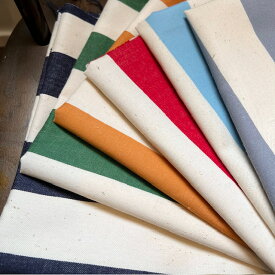 【期間限定49％OFF!!!】 ナチュラル ボーダー柄 ツイル生地 コットン100% 綿 先染め ネップ 綾織 国産 日本製 カバン 小物 ミシン ハンドメイド カス残し ナチュラル