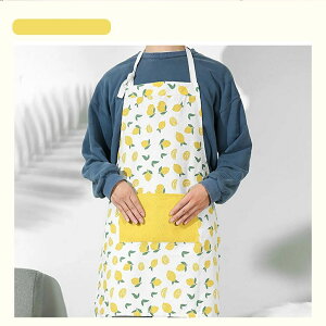 フルーツ 柄 エプロン 着脱簡単 おしゃれ 大人 中学生 男女兼用 エプロン 料理 かわいい レデイーズ メンズ 薄手 可愛い エプロン 保育士 北欧 シンプル レモン柄 布 綿 麻 ナチュラル 首掛け