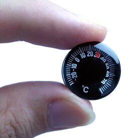 温度計 おしゃれ 1円玉サイズ 超小型温度計 T-20 送料無料