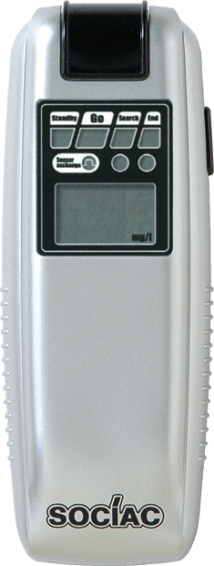 呼気中のアルコール濃度を0.01mg L単位のデジタル表示 アルコール検知器 安い アルコールチェッカー 業務用 SC-103 定番キャンバス 送料無料 ソシアック