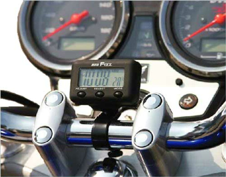 楽天市場 Elクロック タナックス製バイク用防雨時計mf 4667 メール便可 3 いま何度