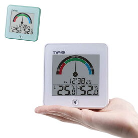 温度計 湿度計 シンプル デジタル 温度湿度計 デジタル温湿度計 快適表示 MAG TH-104 メール便可￥320
