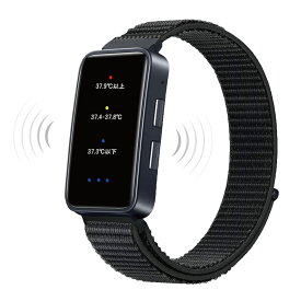 熱中症計 携帯 熱中警戒アラートバンド 充電式 ウォッチ 色 音 振動 HTK-2948 手首 送料無料